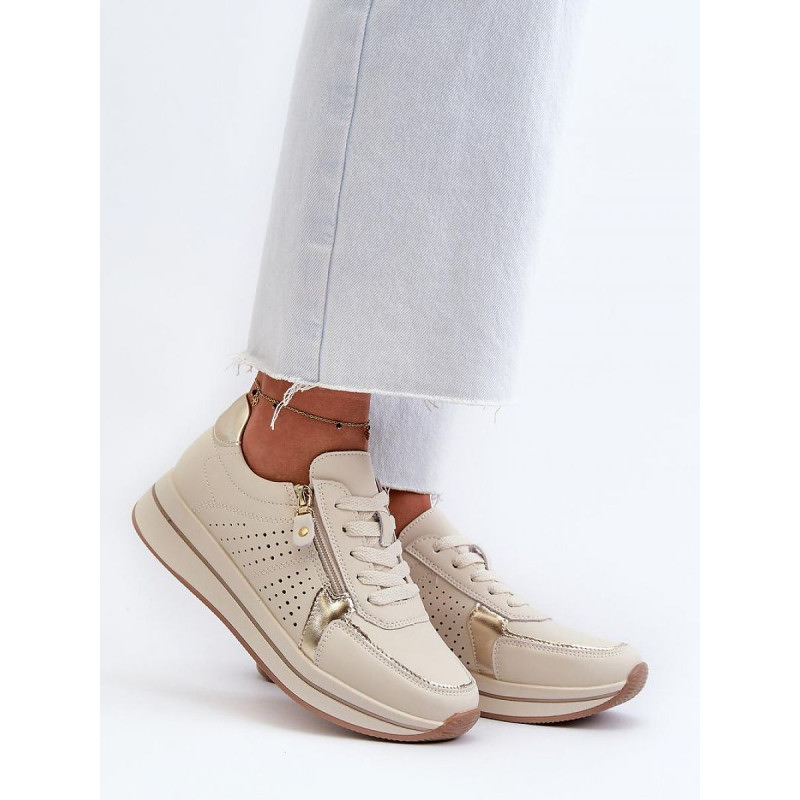 proWomen's Leather Sneakers Platform, Casual Comfort Shoes 2.5cm Heel_Women`s Athletic Shoes, Trainers, Sneakers