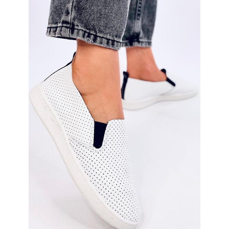 proOpenwork Leather Slip-On Sneakers for Women_Women`s Athletic Shoes, Trainers, Sneakers