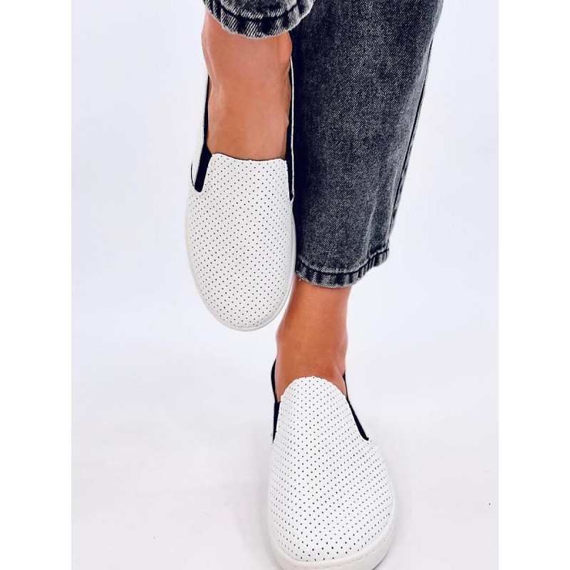 proOpenwork Leather Slip-On Sneakers for Women_Women`s Athletic Shoes, Trainers, Sneakers