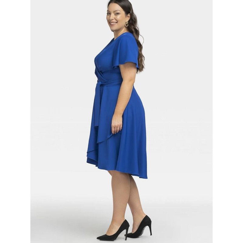 proFlared Asymmetrical Dance Dress for Women_Plus size dresses