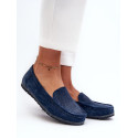 Women's Suede Loafers Rounded Toe Leather Insole