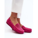 Women's Suede Moccasins Rounded Toe Comfort Shoes