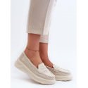 Women's Suede Moccasins Platform Shoes Comfort 5.5cm Heel