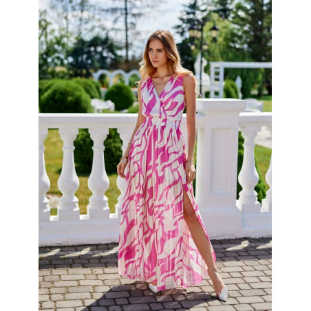 proLorena Maxi Dress Elegant Overlap Neckline Summer Occasion_Day Dresses