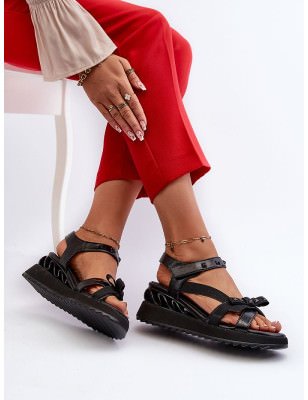 Women's Anchor Platform Sandals Velcro Closure