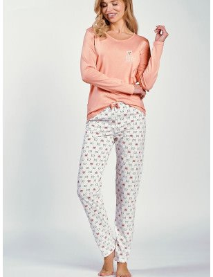 proWomen's Pajama Set, Long Sleeve Blouse & Shorts , Elegant Print_Women`s Pyjamas, Sleepwear Sets