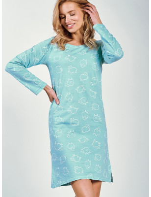 proCotton Basic Nightgown - Round Neckline Loose Fit_Nightgowns, Nighties, Sleep Shirts