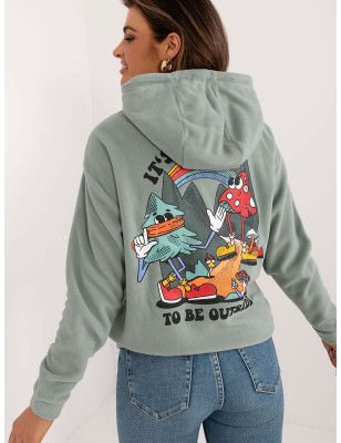 Women's Cozy Casual Long Sleeve Sweatshirt Large Print Back Design