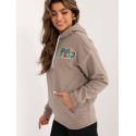 Casual Sweatshirt with Large Back Print and Kangaroo Pocket