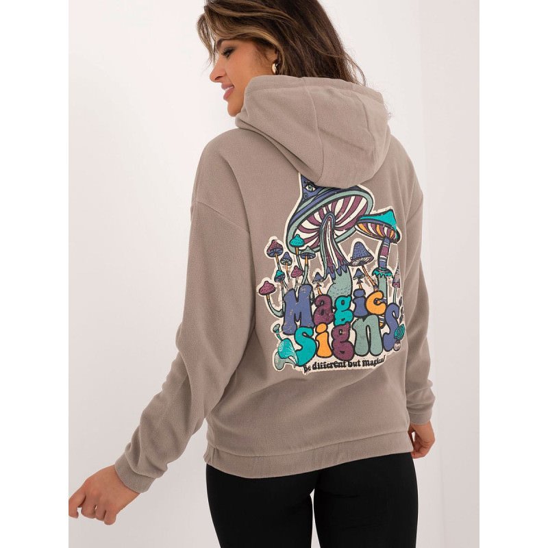 proCasual Sweatshirt with Large Back Print and Kangaroo Pocket_Sweatshirts for Women