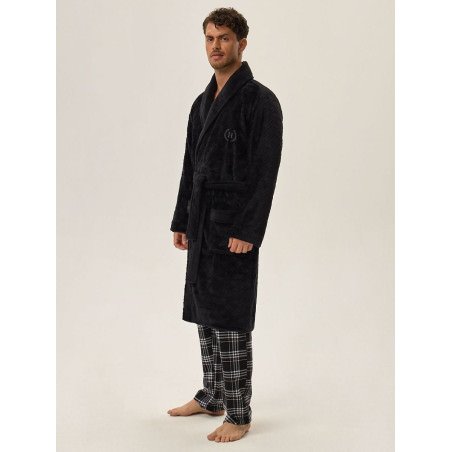 Men's Luxury Embroidered Bathrobe