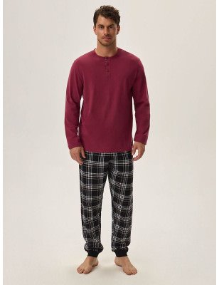 Honor Men's Pajamas - Chestnut Color, Natural Cotton Comfort