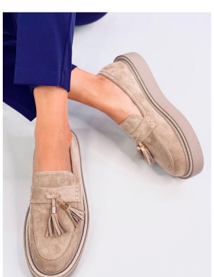 Platform Moccasins Tassels Eco-Suede Women's Shoes