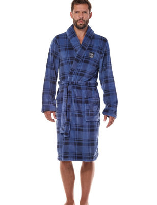 Men's Elegant Printed Bathrobe: Luxurious Comfort & Style