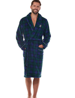 Men's Elegant Printed Bathrobe: Luxurious Comfort & Style