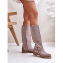 Elegant Knee-High Suede Boots for Women