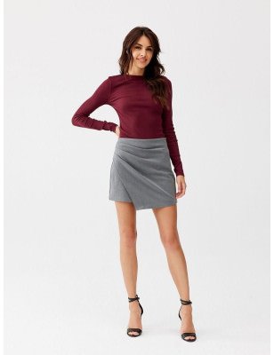 Asymmetrical Overlap Skirt-Shorts for Women