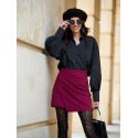 Asymmetrical Overlap Skirt-Shorts for Women