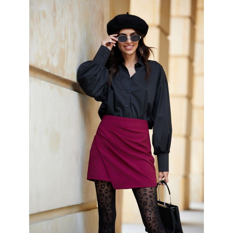 proAsymmetrical Overlap Skirt-Shorts for Women_Pants, Trousers, Shorts