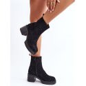 Women's Eco-Suede Platform Ankle Boots