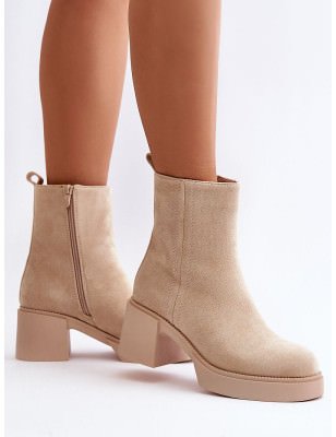 Women's Eco-Suede Platform Ankle Boots