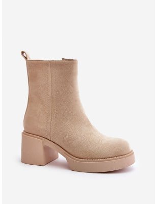 Women's Eco-Suede Platform Ankle Boots