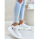 Women's Platform Leather Sneakers Urban Lace-Up