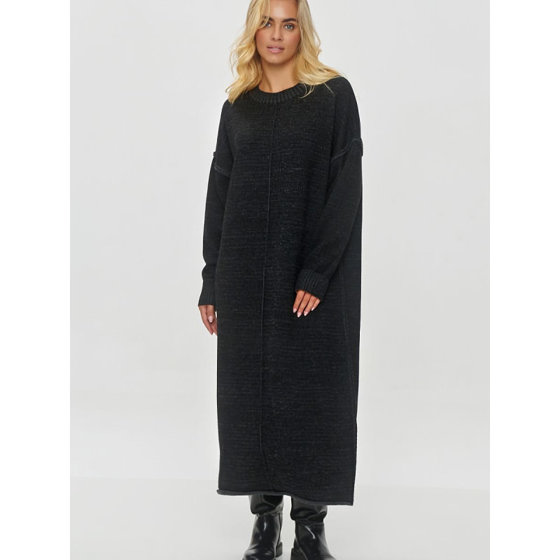 proLong Oversized Melange Sweater, Loose Fit Ankle Length_Day Dresses