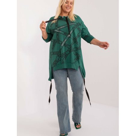 proAsymmetrical Plus Size Blouse with Rhinestone Accents_Plus Size Shirts, Blouses, Tunics