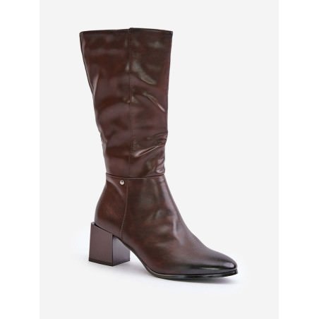 Jezzi Eco Leather Almond Toe Stiletto Boots