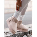 Trendy Ankle Snow Boots Platform Faux Suede Insulated Warm Winter Boots