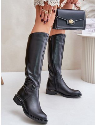 proWomen's Flat Knee High Boots Zipper Closure_Over the Knee High Boots, Thigh High Boots