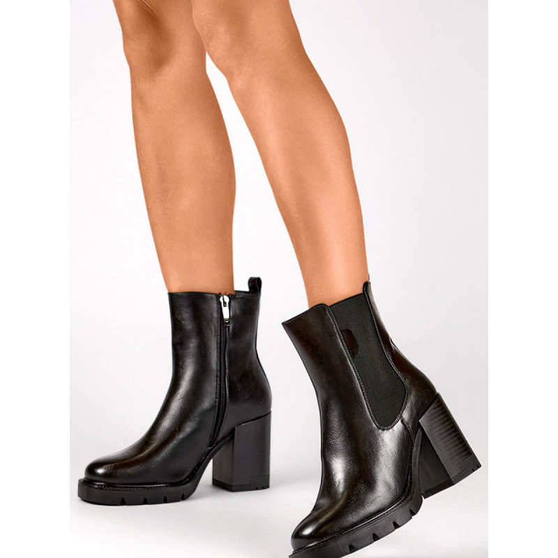 proBlack Stiletto Boots - Eco-Friendly Vegan Leather, Cozy Fur Liners_Women`s Ankle Boots & Booties