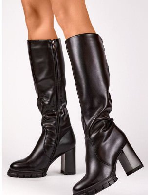 proBlack Women's Knee-High Boots, 9cm Stiletto Heel_Over the Knee High Boots, Thigh High Boots