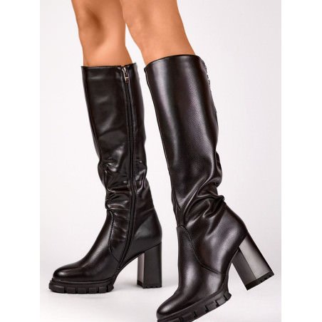 proBlack Women's Knee-High Boots, 9cm Stiletto Heel_Over the Knee High Boots, Thigh High Boots