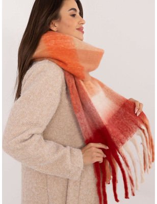 Polyester Check Scarf, Warm Winter Scarves for Women