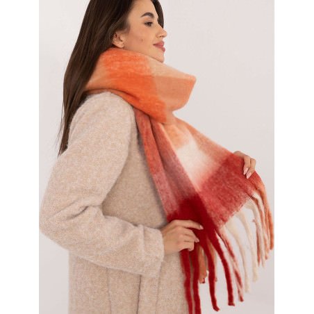 Polyester Check Scarf, Warm Winter Scarves for Women