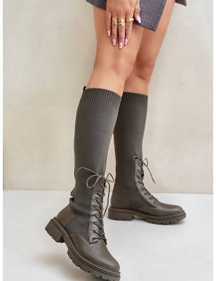 proWomen's Eco-Friendly Boots, Rounded Toe Comfort, Elastic Shaft_Over the Knee High Boots, Thigh High Boots