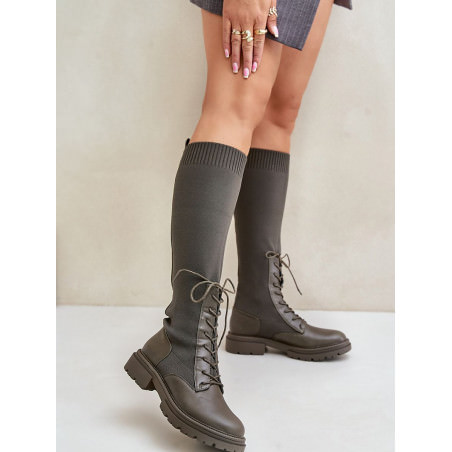 proWomen's Eco-Friendly Boots, Rounded Toe Comfort, Elastic Shaft_Over the Knee High Boots, Thigh High Boots