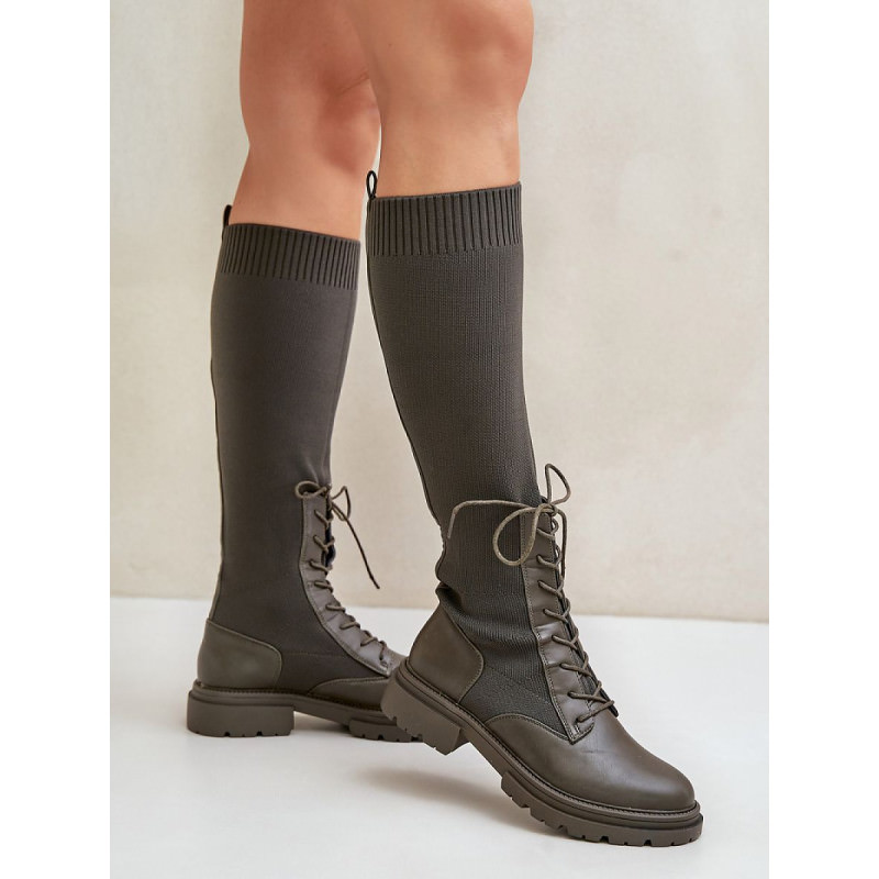 proWomen's Eco-Friendly Boots, Rounded Toe Comfort, Elastic Shaft_Over the Knee High Boots, Thigh High Boots