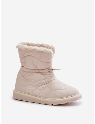 Sheepskin-Lined Snow Boots for Women, Cozy Winter Footwear with Durable Sole