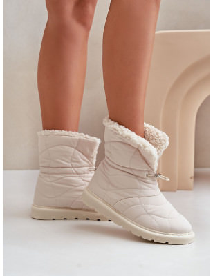 Sheepskin-Lined Snow Boots for Women, Cozy Winter Footwear with Durable Sole