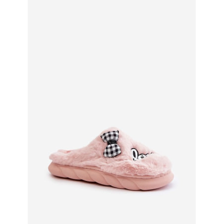 Women's Fur Slippers Soft & Cozy Bow Detail