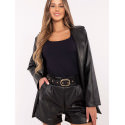 Eco Leather Shorts, High Waist Wide Leg Insulated & Adjustable Belt