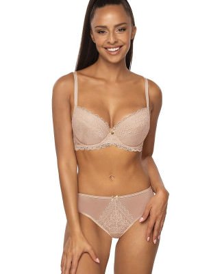 Lace Floral Push-Up Bra with Removable Padding