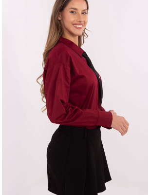 Casual Women's Shirt with Removable Tie