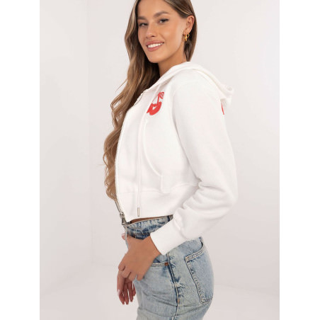 Women's Casual Sweatshirt Long Sleeves with Hood Zippered Pockets