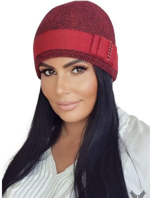 proRed Houndstooth Winter Women's Hat by KAMEA_Caps & Hats for Women