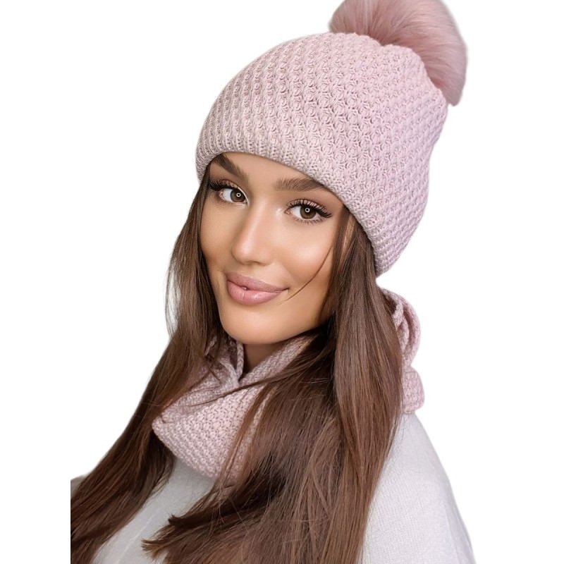 proKAMEA Women's Winter Hat RUBBI Fluffy Pompom_Caps & Hats for Women