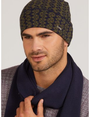 Pablo Winter Men's Two-Tone Pattern Hat